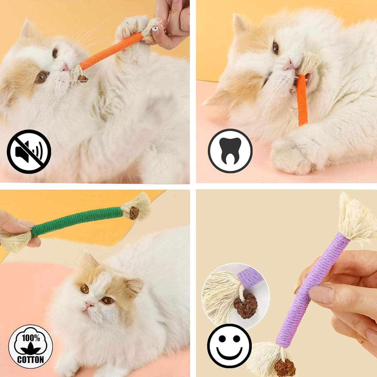 Cat Toys 21Pack Silvervine Chew Stick Kitten Treat Catnip Toy Kitty Natural Stuff Catnip for