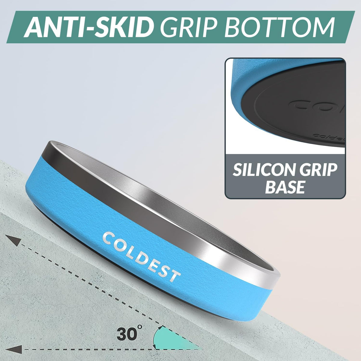 Coldest Dog Bowl - Anti Rust Metal, Non Slip, 3 Layers Insulated Stainless Steel Dog Bowls - Spill