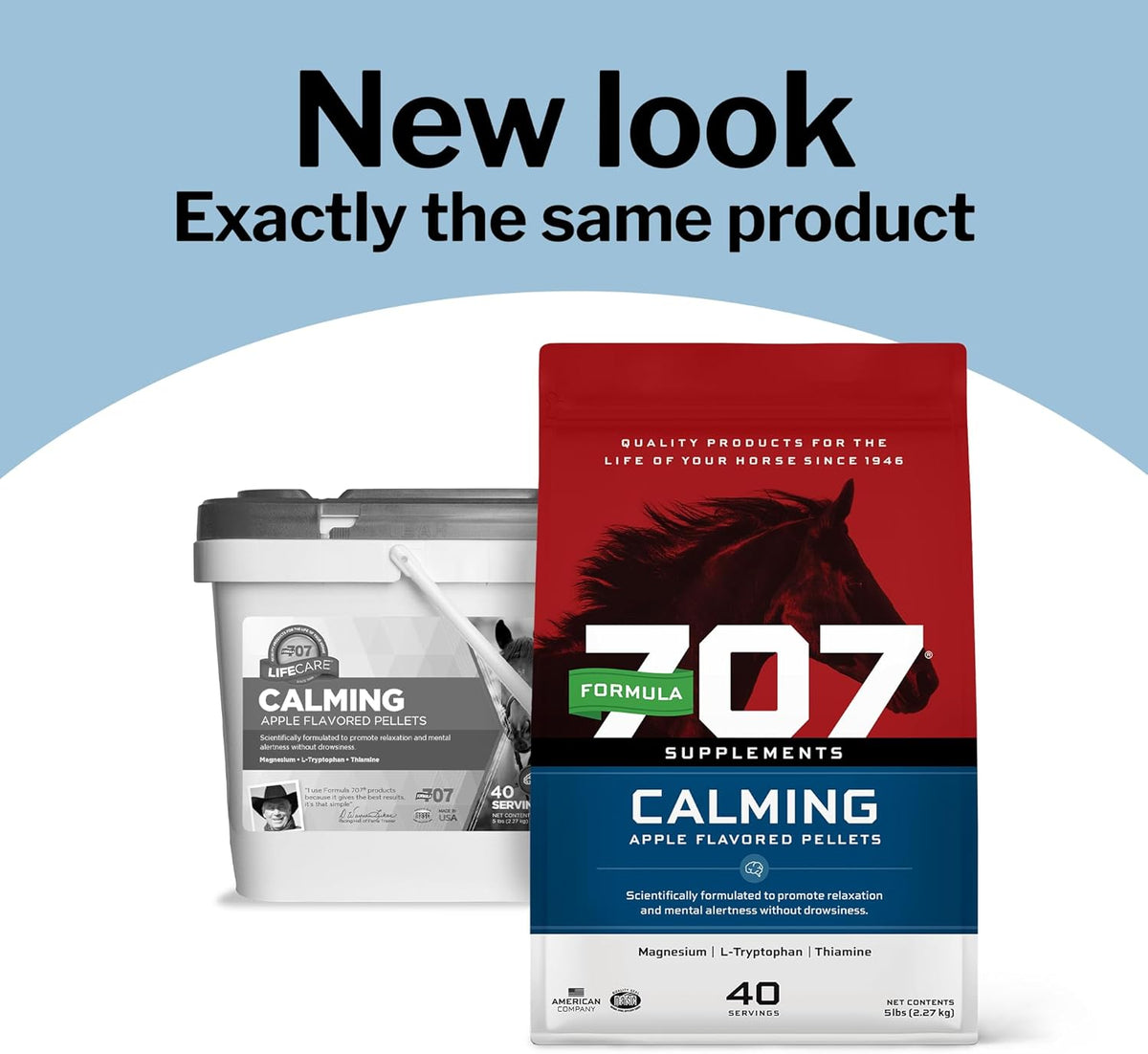 Formula 707 Calming Equine Supplement, Daily Fresh Packs – Anxiety Relief and Enhanced Focus for