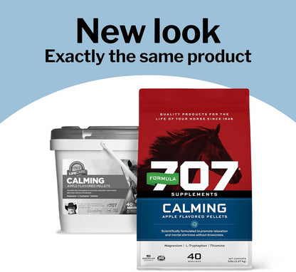 Formula 707 Calming Equine Supplement, Daily Fresh Packs – Anxiety Relief and Enhanced Focus for