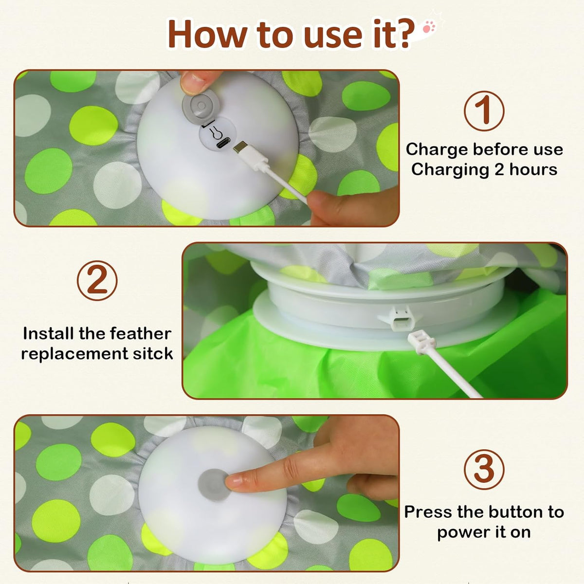 Interactive Cat Toy, Automatic Cat Toys for Indoor Cats, Hide and Seek Cat Toy with Motion