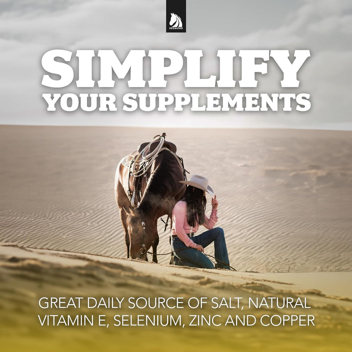 REDMOND Daily Gold Stress Relief – Natural Digestive and Ulcer Supplement for Horses