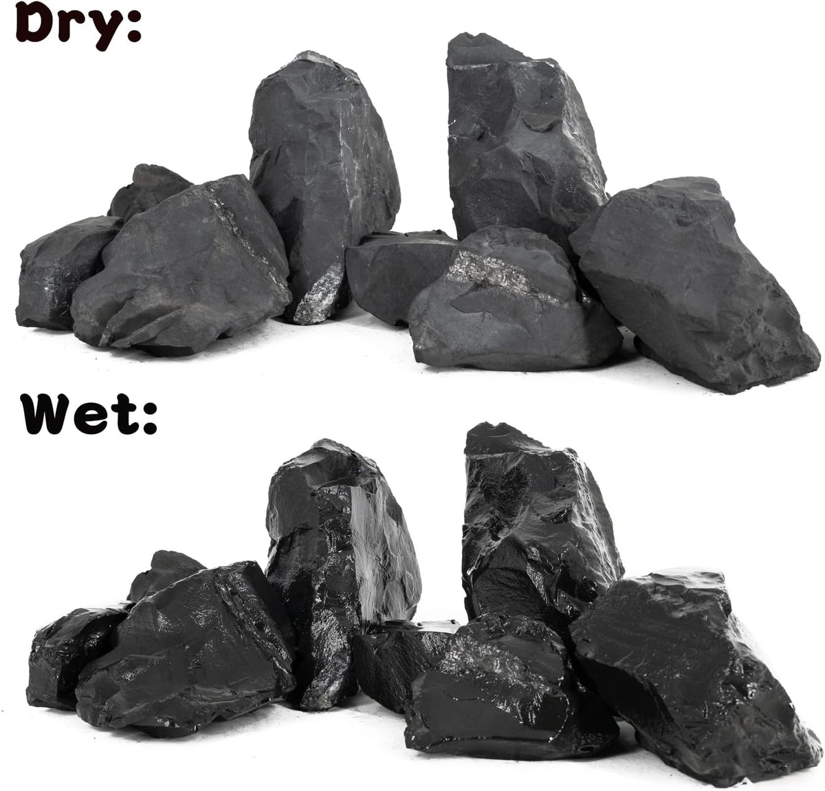 Unocho Aquarium Rock Stone Fish Tank Rocks 5LB Natural Rocks for Aquariums Landscaping Model Tank