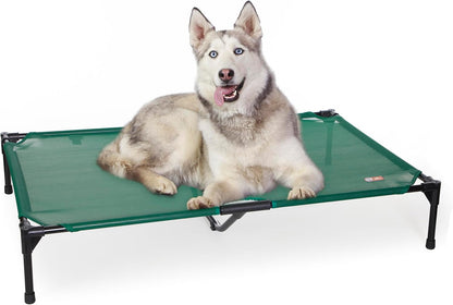 K&H Pet Products Outdoor Elevated Dog Cot, Cooling Raised Bed with Waterproof Breathable Mesh for