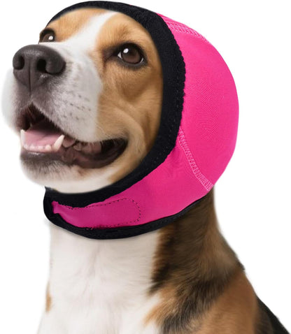 Dog Calming Hoodie, Dog Ear Muffs Noise Protection & Anxiety Relief, No Shake Ear Wraps for Dogs