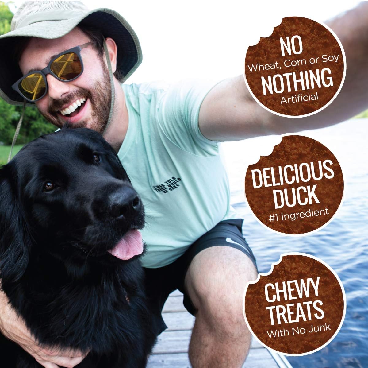 Smart Cookie All Natural Soft Dog Treats - Duck & Squash - Training Treats for Dogs with Allergies