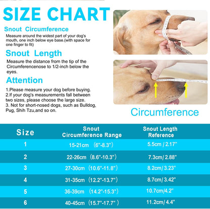 Basket Muzzle Allows Panting Drinking - Anti Biting Chewing, Sturdy Lightweight, Suitable for