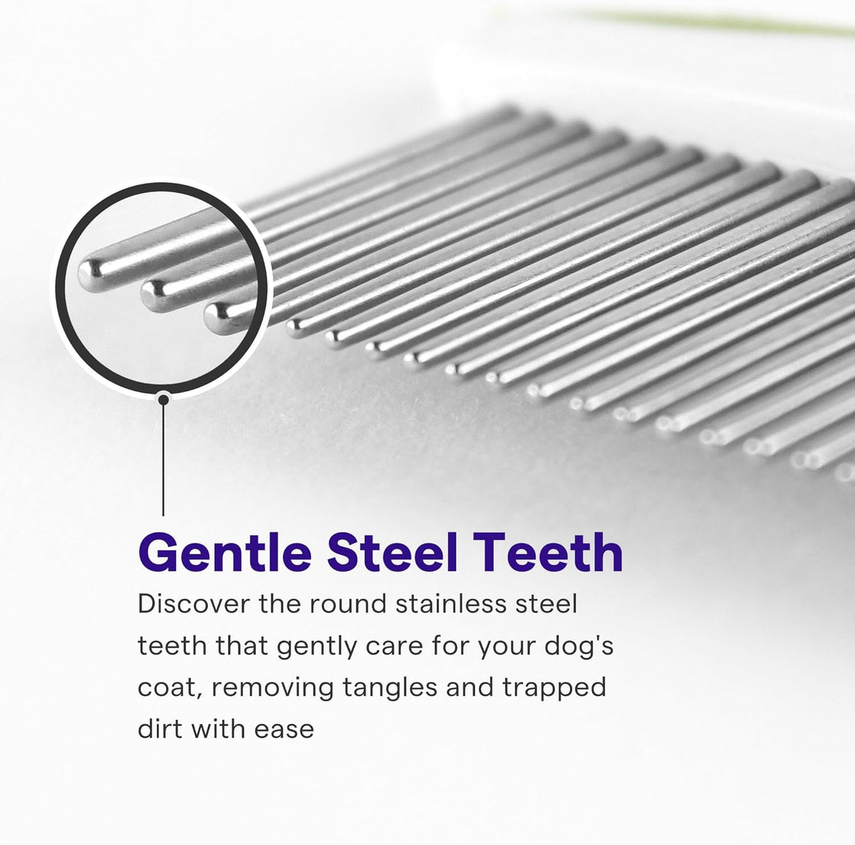 Dog & Cat Comb – Removes Tangles, Knots, and Matted Fur – Grooming Tool with Stainless Steel Teeth