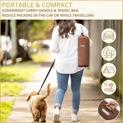 Portable Dog Mat - Waterproof & Foldable Pet Bed - Ideal for Indoor, Outdoor, Cafes, Travel