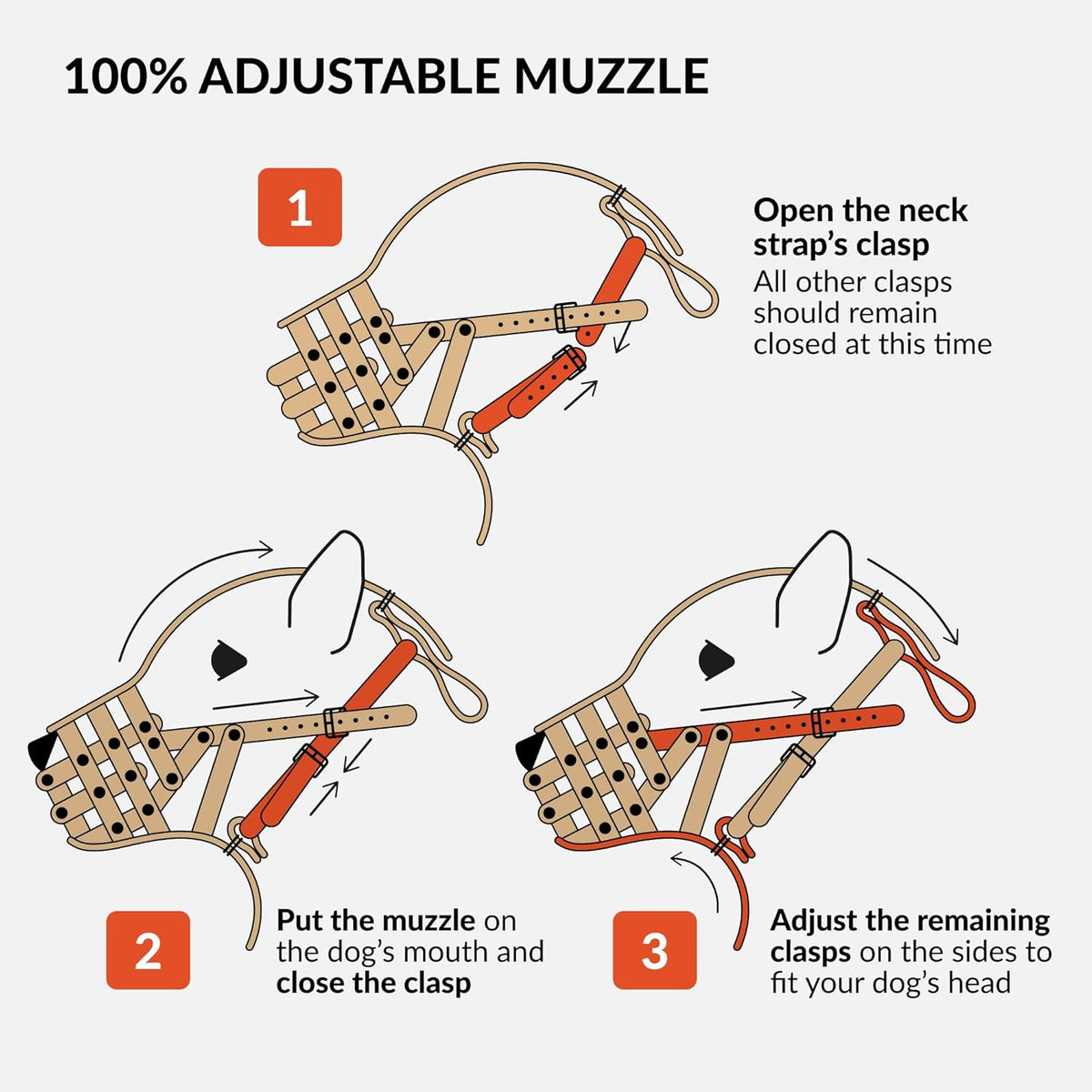 CollarDirect Dog Muzzle German Shepherd Dalmatian Doberman Setter Leather Basket Medium Large