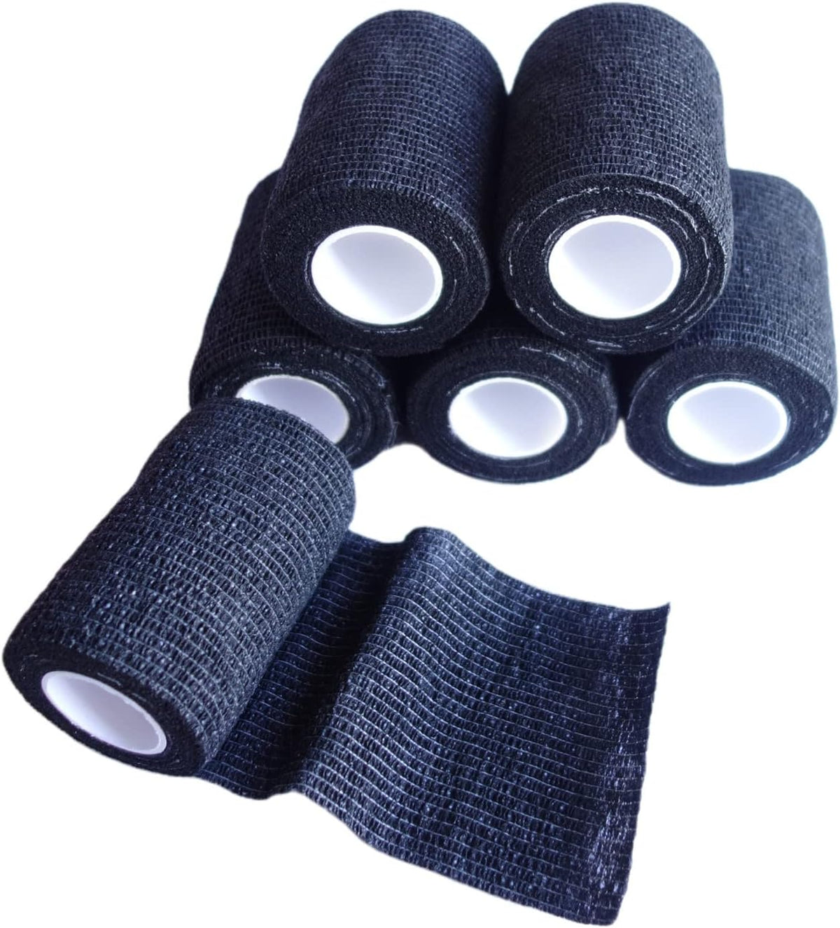 6 Pack 3" x 5 Yards Self Adhesive Bandage Wrap Breathable Cohesive Vet Wrap for Pets, Elastic