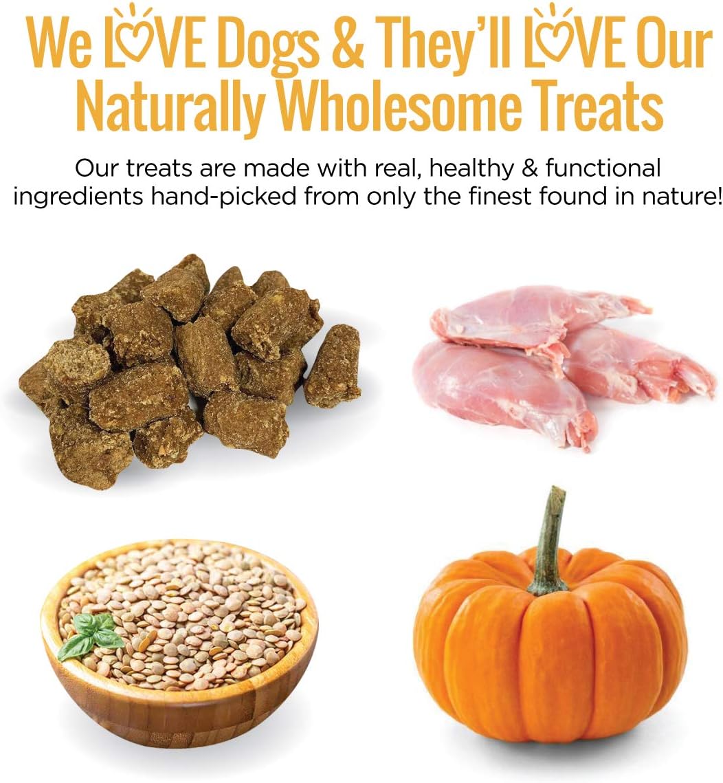 Smart Cookie All Natural Dog Treats - Rabbit & Pumpkin - Training Treats for Dogs & Puppies with