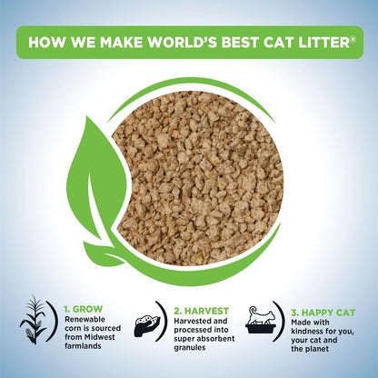 WORLD'S BEST CAT LITTER Poop Fighter Maximum Odor Defense, 32-Pounds - Natural Ingredients, Quick