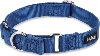 Hyhug Pets Premium Upgraded Durable Nylon Anti-Escape Martingale Collar for Boy and Girl Dogs Comfy