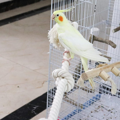 78.7 Inches Cotton Climbing Rope Toy, Lengthen and Bold Bird Ladder Bridge, Swing Toys, Pet Cage