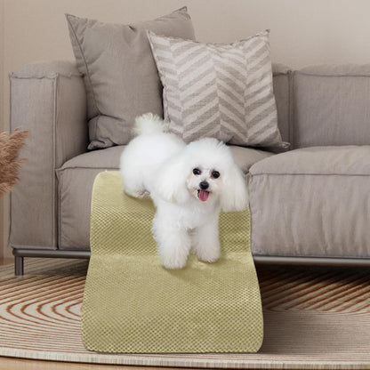 Dog Stairs for Small Dogs - High Density Foam Pet Steps, Extra Wide Dog Ramp with Non-Slip Bottom