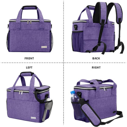 BAGLHER Dog Travel Bag Backpack Pet Supplies Backpack 5-Piece Set with Shoulder Strap 2 Lined Pet