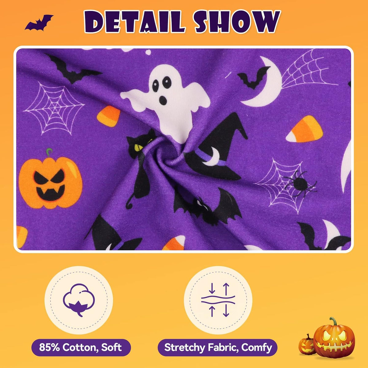 Dog Halloween Pajamas Dog Costumes Pjs Stretchy Funny Pet Costumes Clothes Outfit Pajamas for