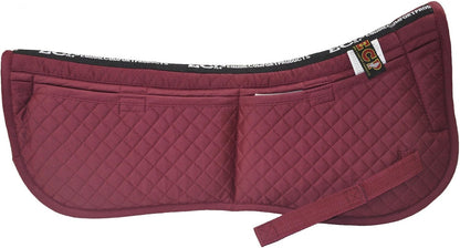 ECP Equine Comfort Products Adjustable Shock Absorbing Memory Foam Half Saddle Pad, Injury