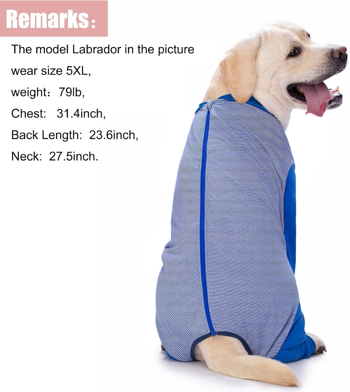 Yeapeeto Dog Onesie Surgery Recovery Suit for Large Medium Bodysuit Dogs Pajamas PJS Full Body for