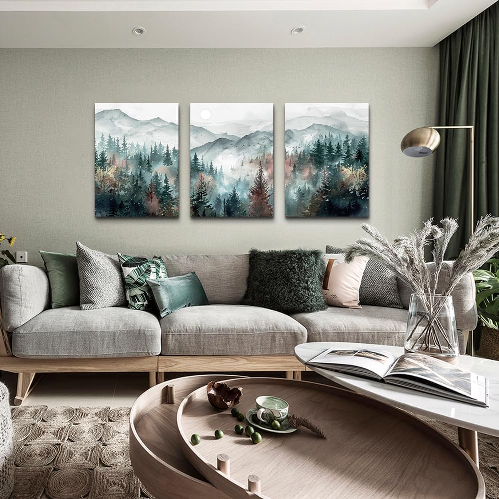 TTHYUEWS Farmhouse Wall Art For Living Room Canvas Wall Decor For Bedroom Wall Pictures for Office