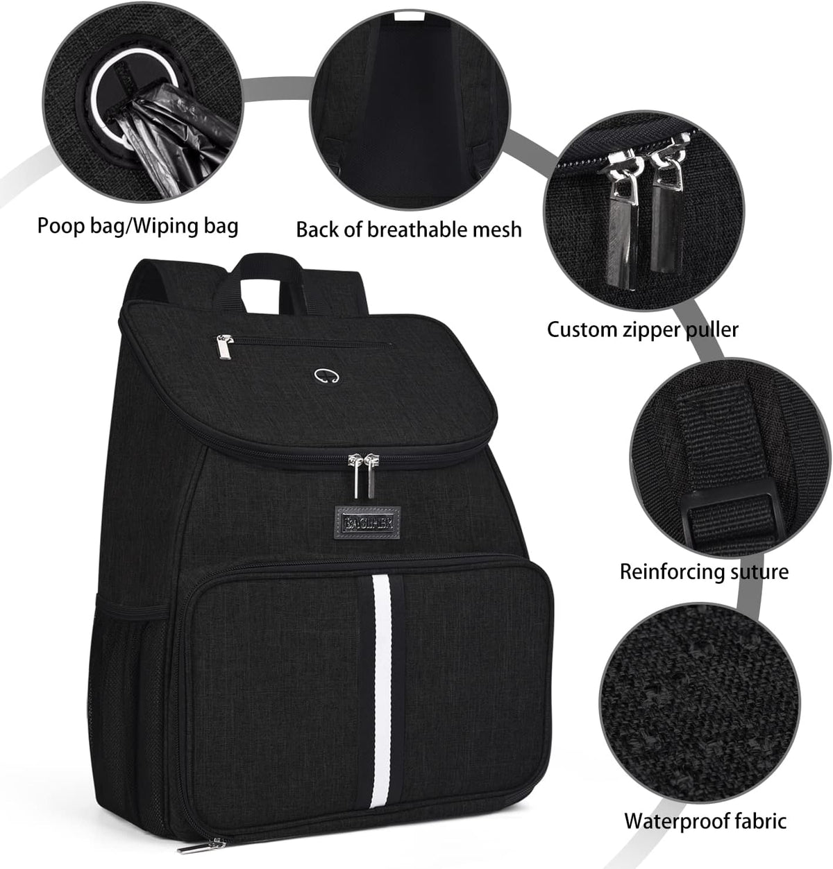 BAGLHER丨Dog Travel Bag, Airline Approved Pet Supplies Backpack, Dog Travel Backpack Accessories Set