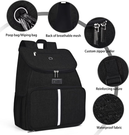 BAGLHER丨Dog Travel Bag, Airline Approved Pet Supplies Backpack, Dog Travel Backpack Accessories Set