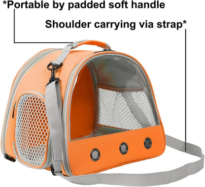 Rabbit Travel Carrier,Lizards Carrier, Small Animal Travel Bag for Bunny Sugar Glider Hedgehog Rat