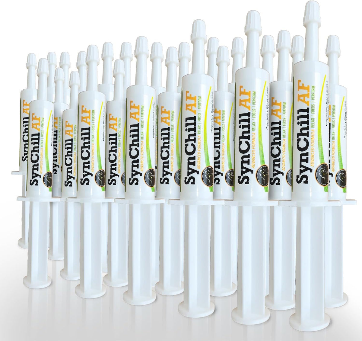 SynChill AF Calming Gel for Nervous Horses - Single Serving - Advanced Formula with L-Theanine