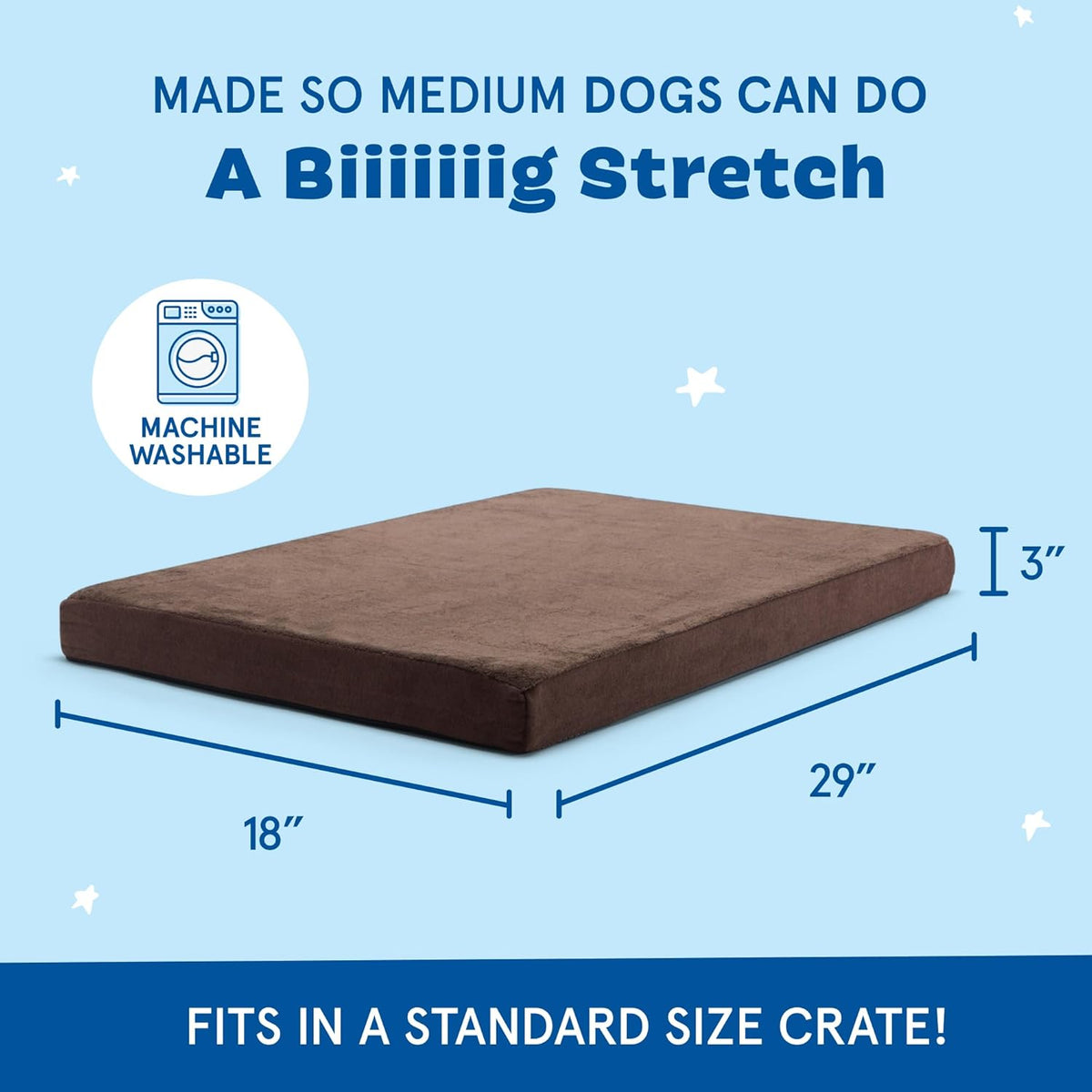 Barkbox Orthopedic Dog Bed with Memory Foam, Premium Comfort for Dogs and Puppies, Dog Bed for