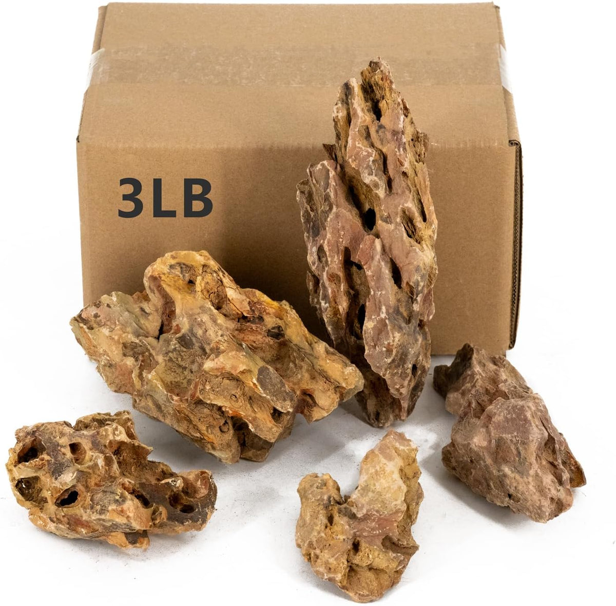 Aquariums Stones Natural Rocks 3Lb Aquarium Rock for Fish Tank
