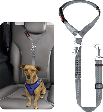 BWOGUE Pet Dog Cat Seat Belt Reflective Car Dog Headrest Restraint Leash Elastic Buffer Bungee