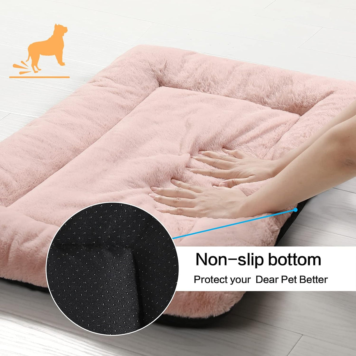 Dog Beds Crate Pad for Small Dogs Ultra Soft Dog Crate Bed Washable & Anti-Slip Kennel Pad for Dogs