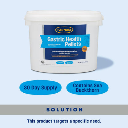Farnam Gastric Health Pellets, Daily Gut and Digestive Health Supplement for Horses Helps Maintain