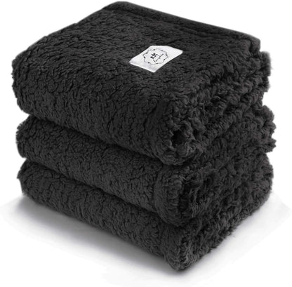 1 Pack 3 Calming Blankets Fluffy Premium Fleece Pet Blanket Soft Sherpa Throw for Dog Puppy Cat