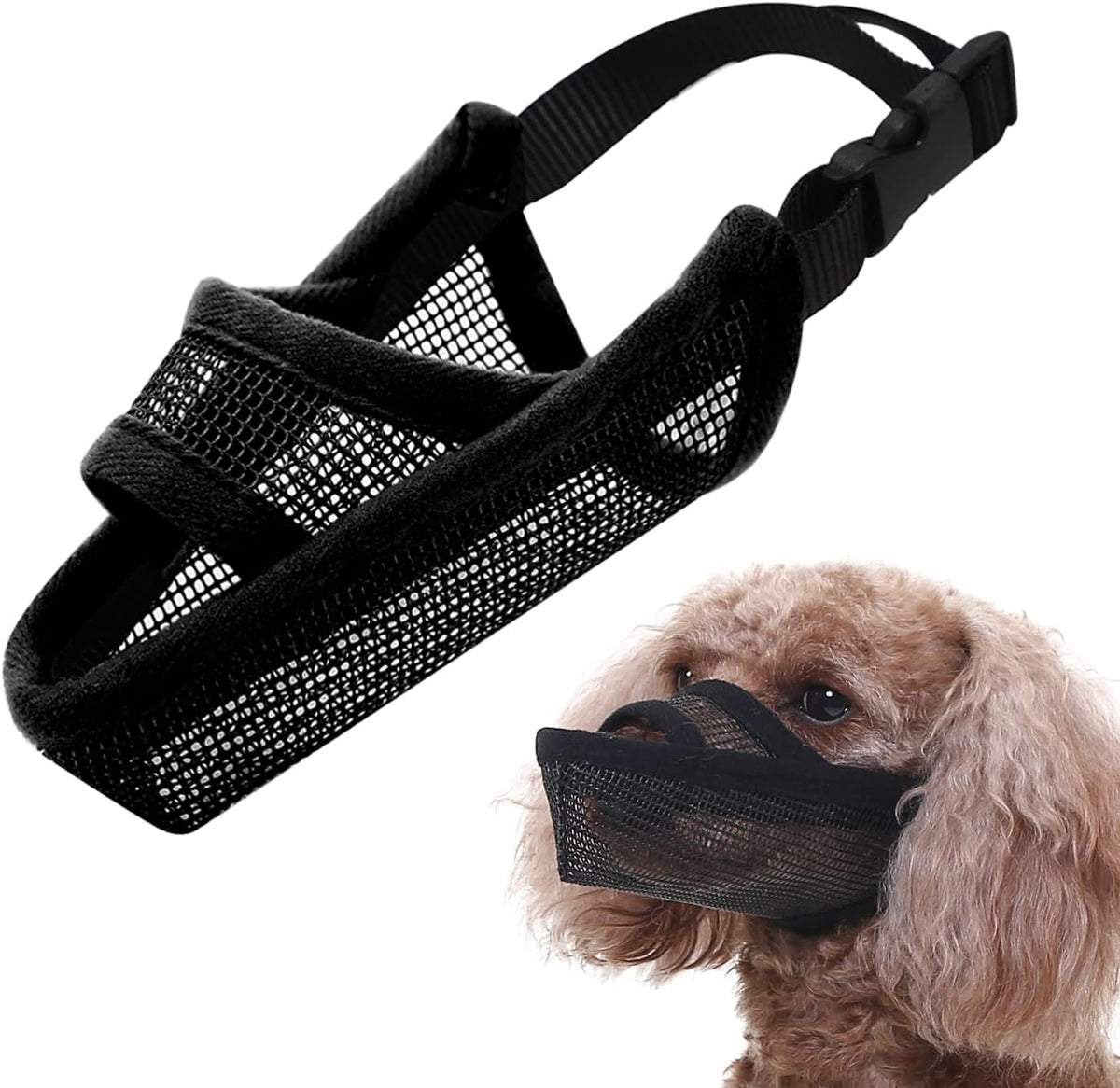Crazy Felix Nylon Dog Muzzle for Small Medium Large Dogs Dachshund Beagle Poodle Labrador, Air Mesh