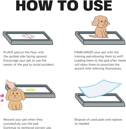 BV Small Puppy Pads 100 Count 17"x24" - Leak-Proof & Absorbent Pee Pads For Dogs with 6-Layer