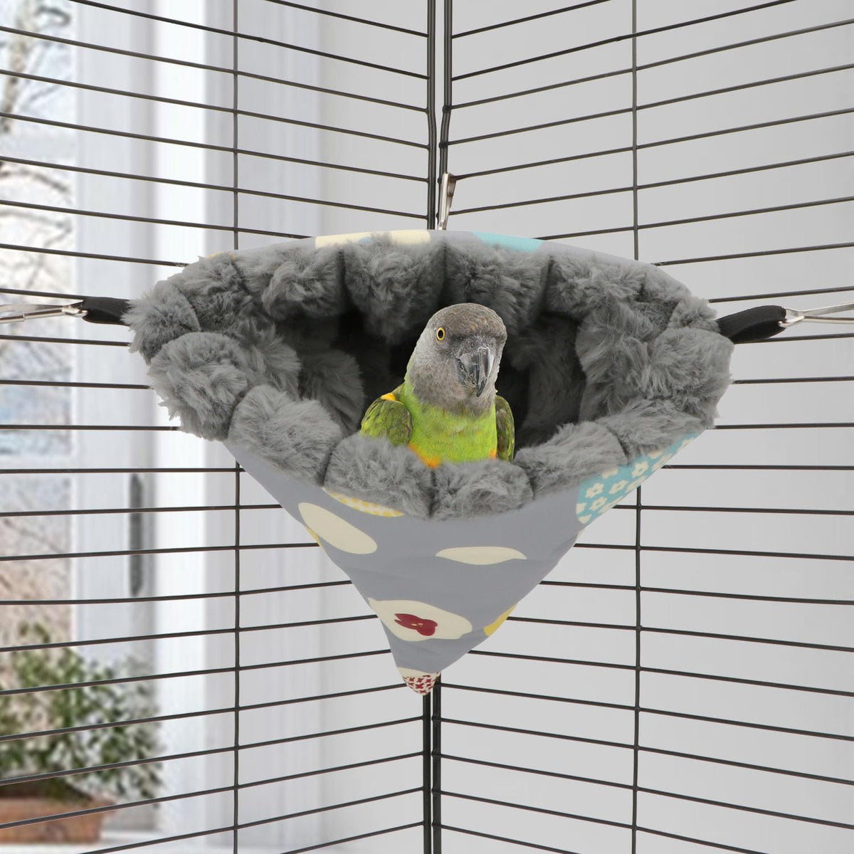 Wontee Bird Nest House Winter Warm Hanging Hammock Bird Bed Snuggle Hut for Parakeets Budgies