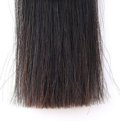 Horse Tail Extensions with Braided Horsehair Loop, Blunt Cut Bottom, 34-36 inches Long and 1 lb