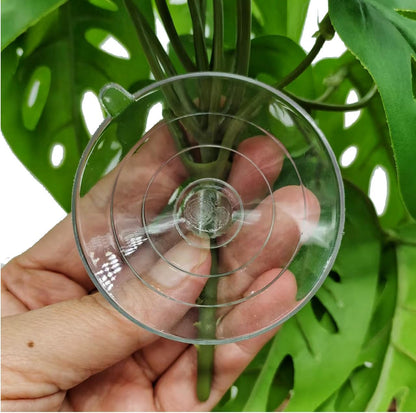 Reptile Plants for Terrarium Decor, Amphibian Habitat Decor, Reptile Tank Accessories, Artificial