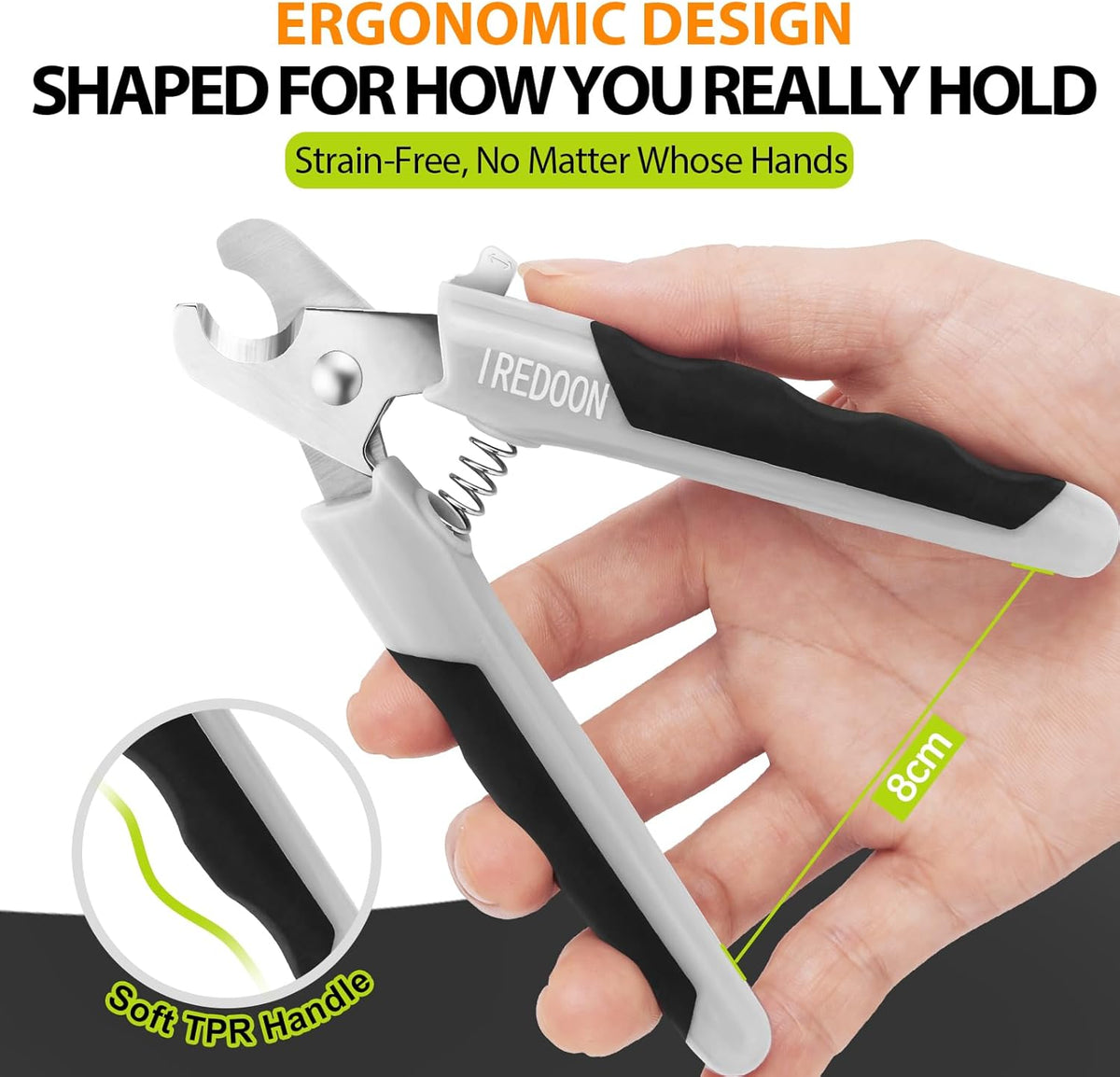 Dog Nail Clippers and Trimmers with Nail File, Ultra-Sharp 4CR13 Stainless Steel Blades Pet