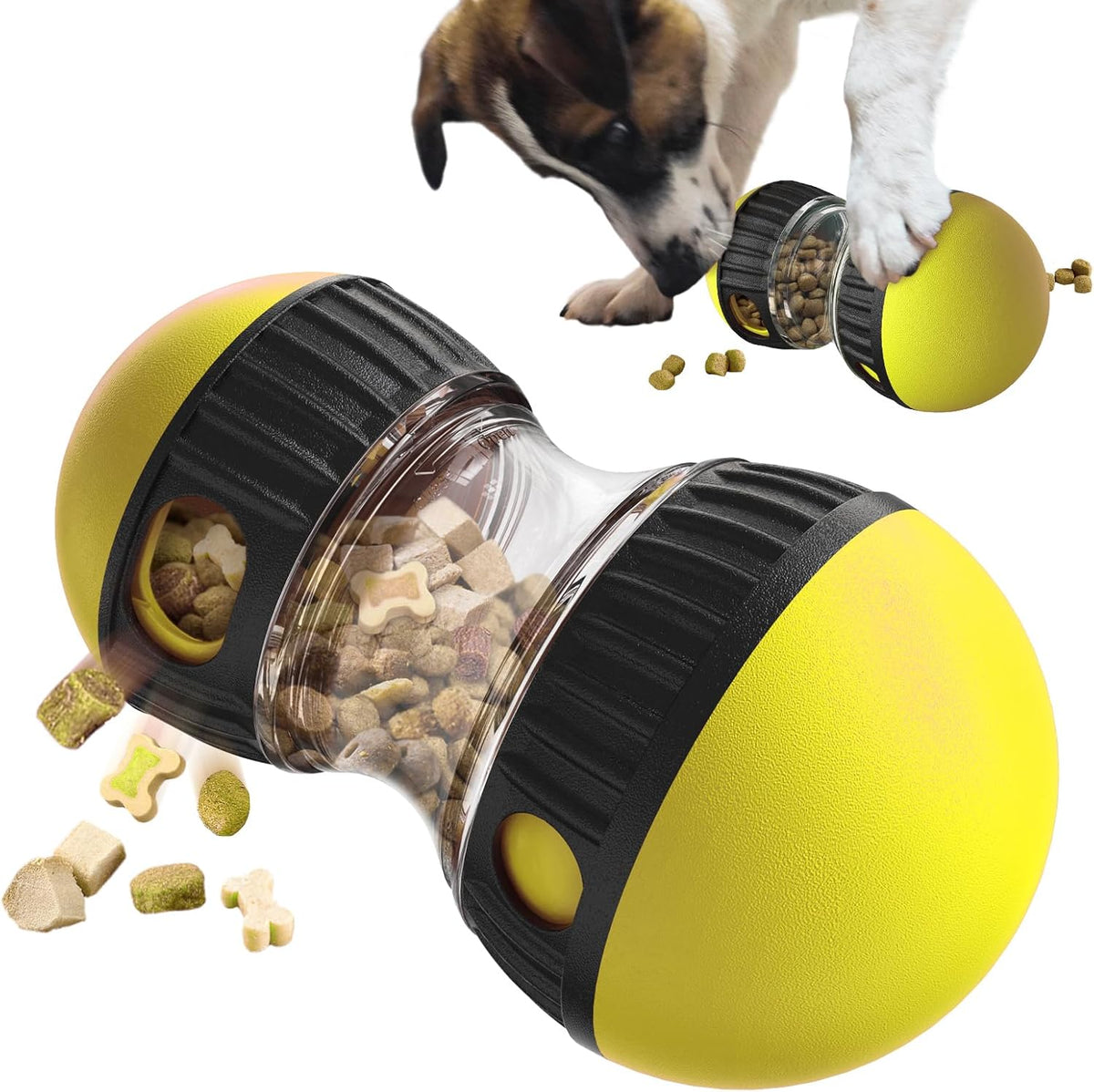 Dog Interactive Toys Dogs Puzzles Feeder Adjustable Food Dispensing Treat Dispenser Slow Feeding