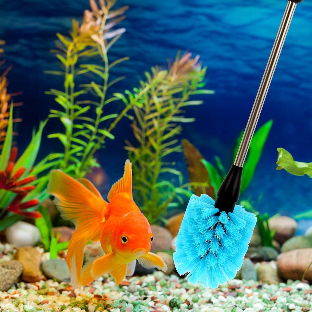 11 in 1 Fish Tank Aquarium Cleaning Brush Kit,Aquarium brushSutiable for Acrylic Fish Tank, and