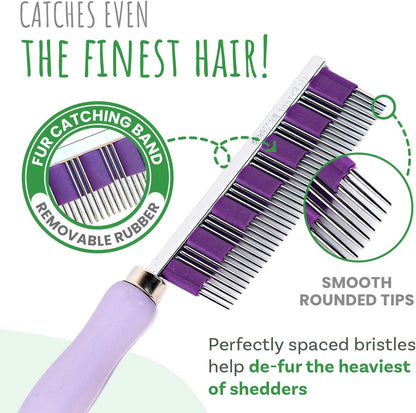 Small Pet Select - Hair Buster Comb for Rabbits, Cats and Dogs, Metal Pet Comb for Shedding and