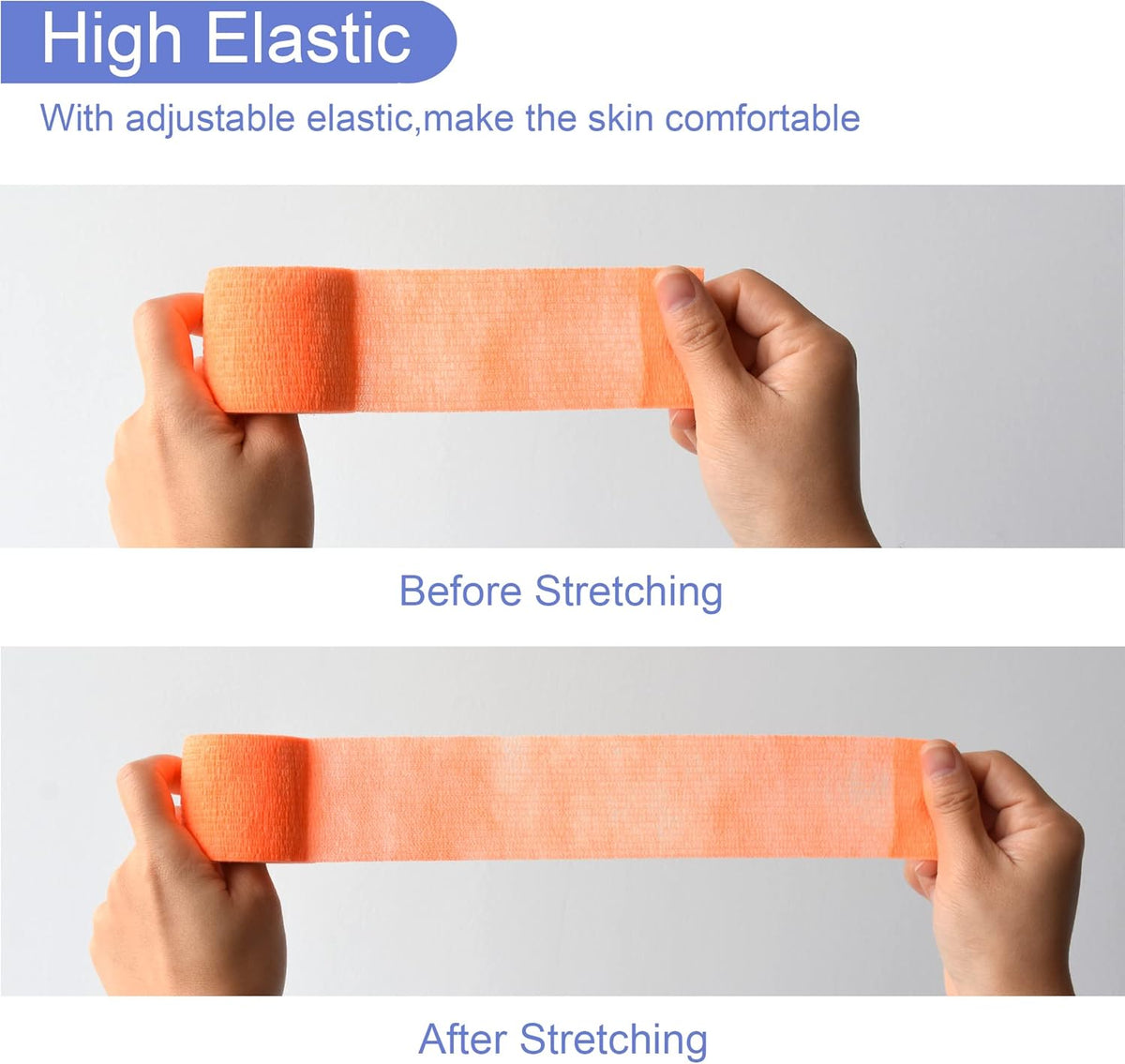 9 Pack 2" x 5 Yards Self Adhesive Bandage Wrap Self Stick Wrap for Ankle, Wrist, Finger, Sports
