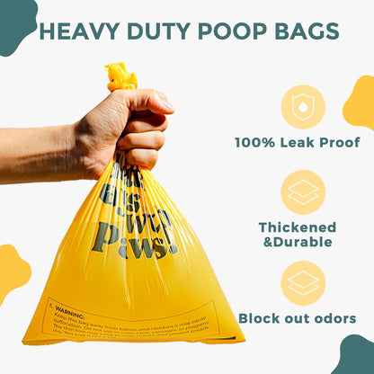 Dog Poop Bags Rolls Biodegradable 100% Leak Proof Thickened Dog Waste Bags -120 Count 8 Rolls