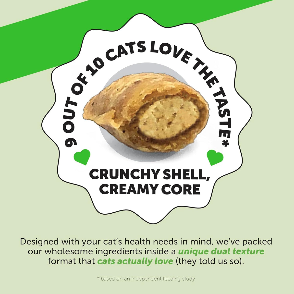 Cat Hairball Support Crunchy & Creamy Chews, Hairball Remedy Cat Treats, Furball Treatment
