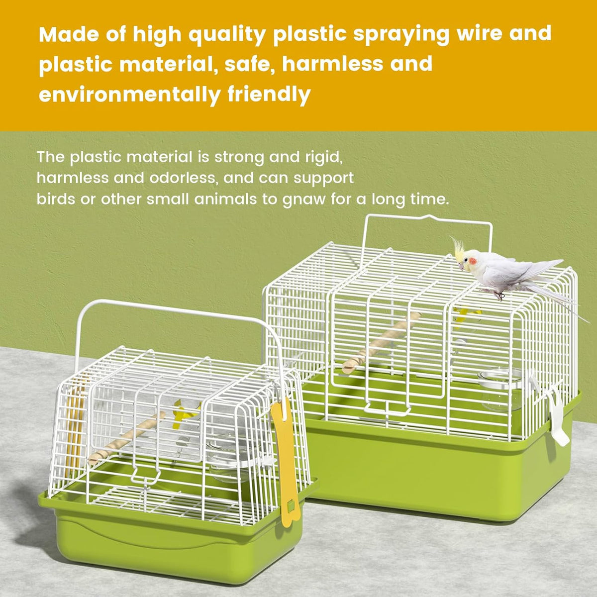 BAGHBPM Small Bird cage,Travel Cage for Birds and Small Animals, Parakeet cage,Bird Carrier Travel