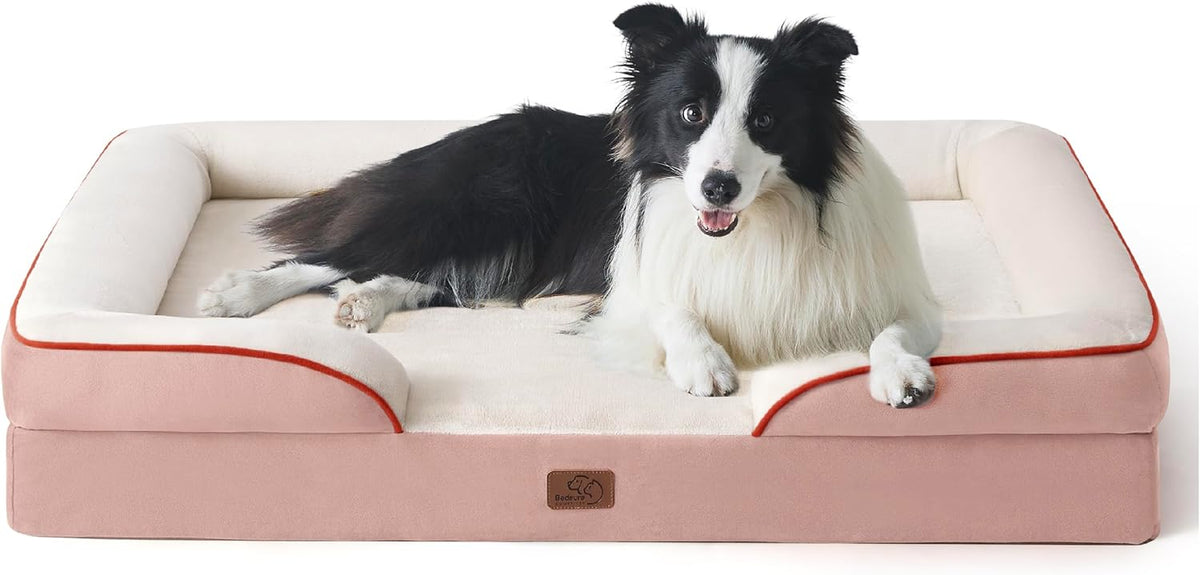 Bedsure Orthopedic Dog Beds Large Sized Dog - Washable Large Dog Cat Bed Waterproof, Comfort Dogs