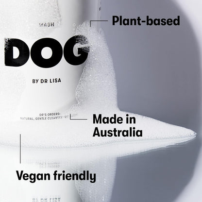 DOG by Dr. Lisa - Wash - Natural Dog Gentle Cleanser - for Baths, Showers - Plant-Based Essential